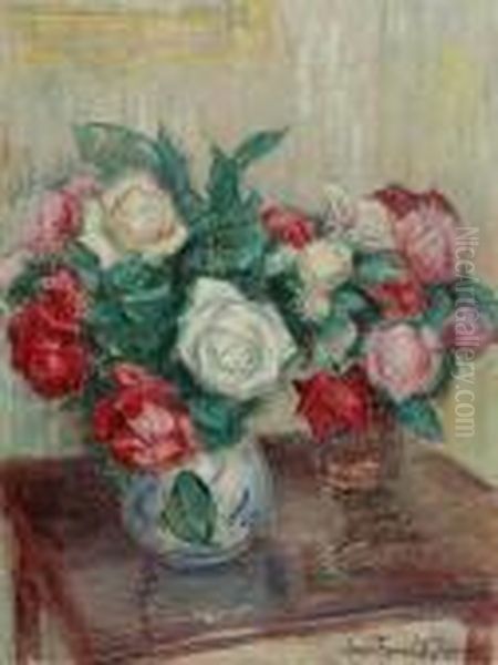 Roze Oil Painting by Leon Kowalski