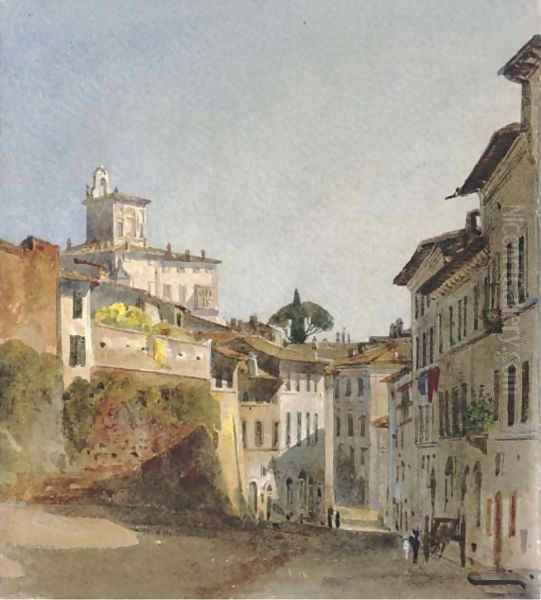 Casa Dies, Rome Oil Painting by Harriet Cheney