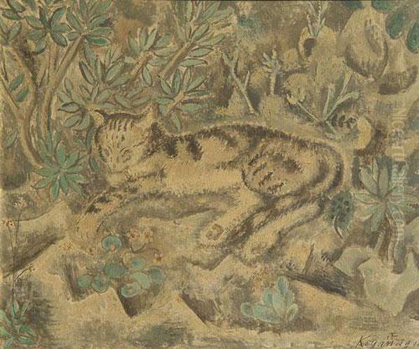 Gato Oil Painting by Sei Koyanagui