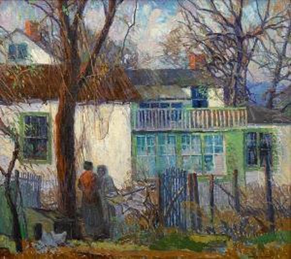 From The Garden, Chicago Oil Painting by Carl Rudolph Krafft