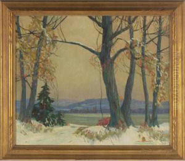 November Silence Oil Painting by Carl Rudolph Krafft