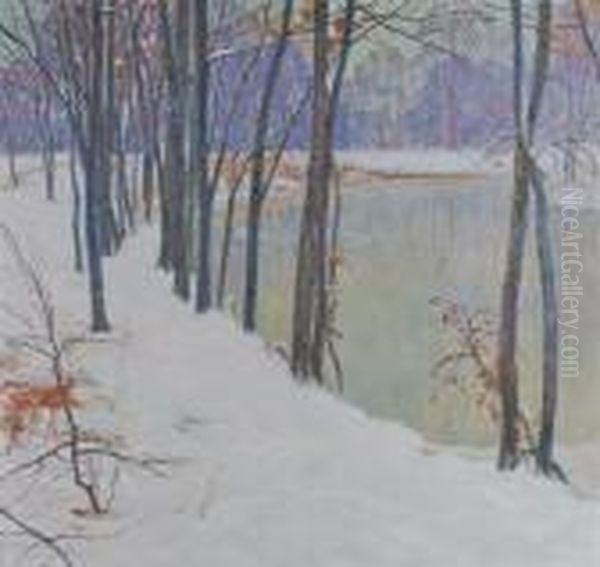 In The Gloaming Oil Painting by Carl Rudolph Krafft