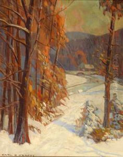 Through The Woods Oil Painting by Carl Rudolph Krafft