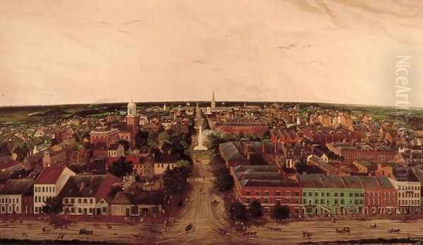 View of Savannah Oil Painting by Joseph Louis Firman Cerveau