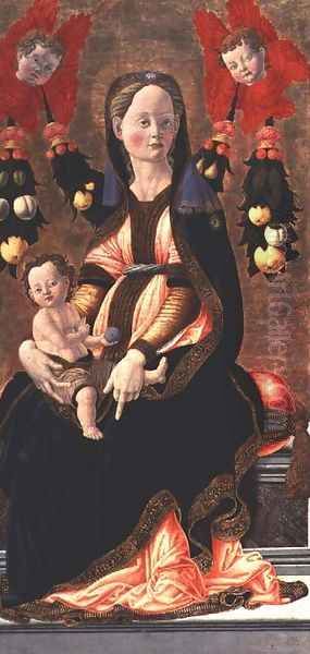 Madonna and Child, c.1450 Oil Painting by Giovanni di Francesco del Cervelliera