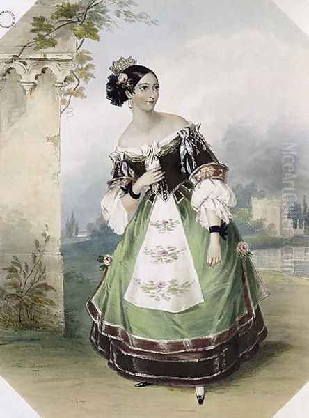 Emma Albertazzi as Zerlina in Don Giovanni Oil Painting by Corbaut, Fanny