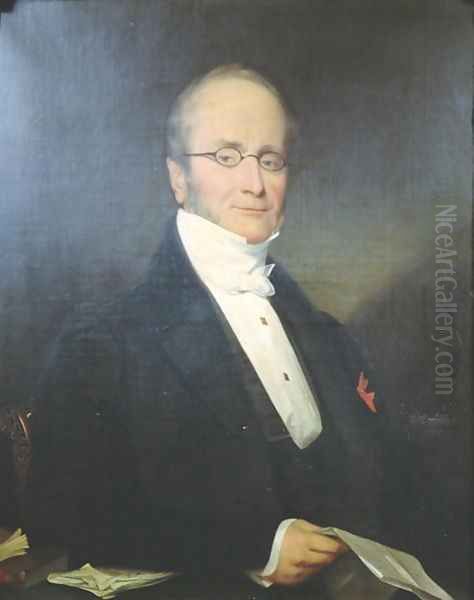 Jean-Baptiste Guyonnet de Merville, 1837 Oil Painting by Corbillet