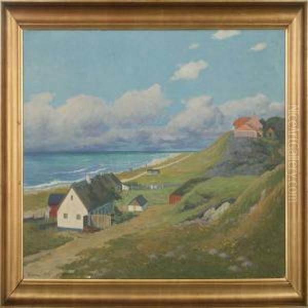 View From Raageleje Oil Painting by Fritz Kraul