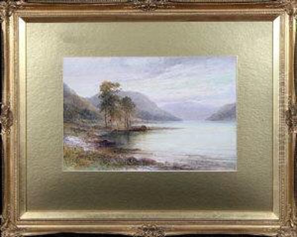 On Crummock Water Oil Painting by Emil Axel Krause