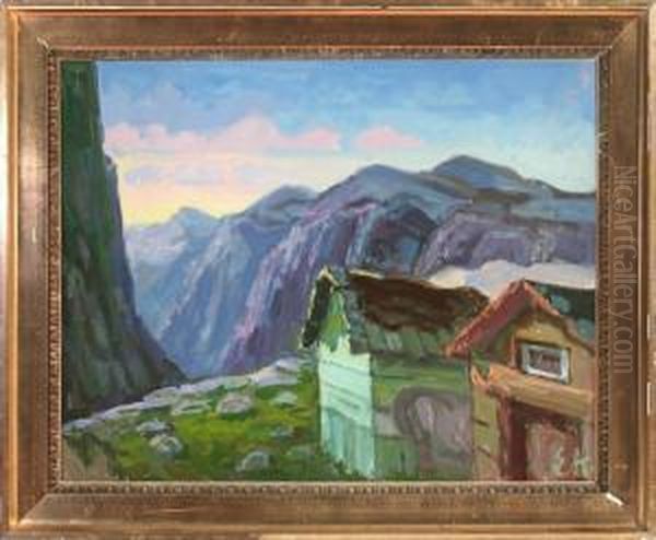 Faroe Islands Oil Painting by Emil Axel Krause