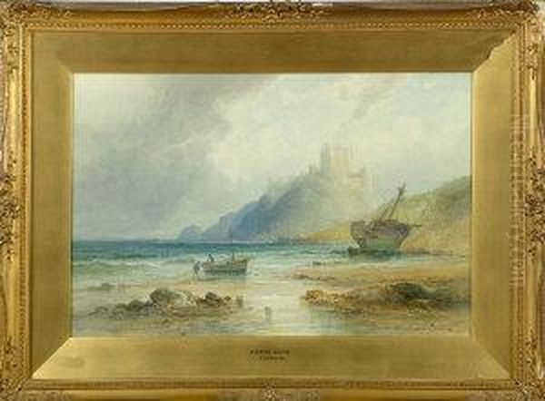 Bamburgh Castle, Northumberland Oil Painting by Emil Axel Krause