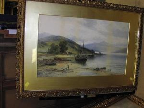 Balachulish Ferry Oil Painting by Emil Axel Krause