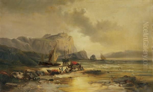 Fisherman Of Brilenia Oil Painting by Franz Emil Krause