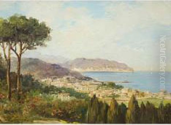 Veduta Di Messina Oil Painting by Erminio Kremp