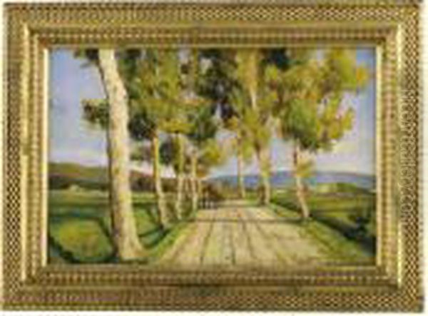 Campagna Siciliana Oil Painting by Erminio Kremp