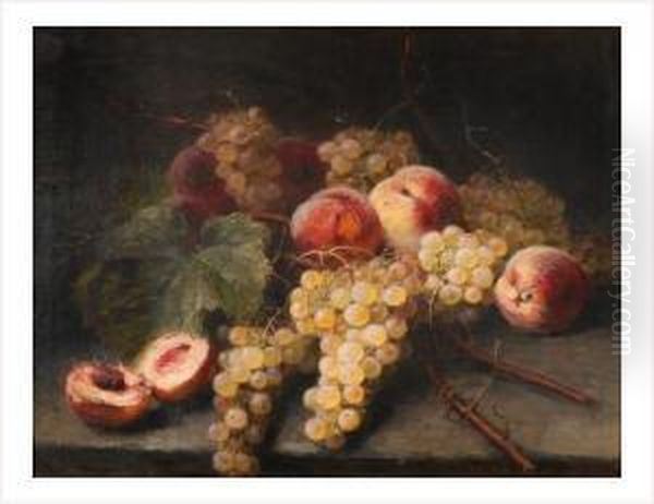 Fruits D'automne Oil Painting by Alexis Kreyder