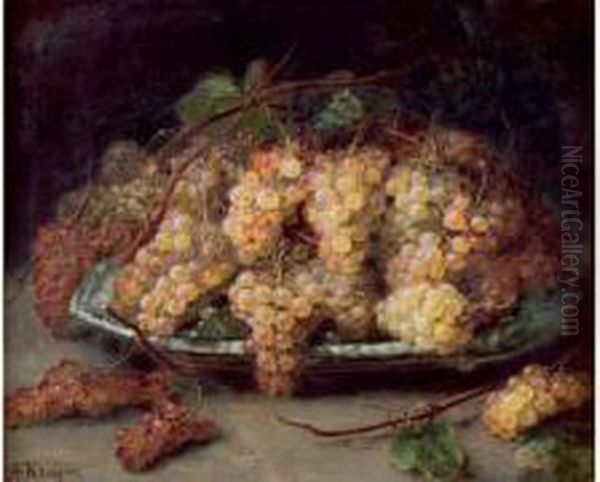 Coupe De Raisins Oil Painting by Alexis Kreyder