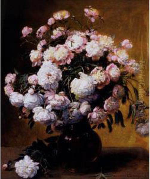 Peonies Oil Painting by Alexis Kreyder