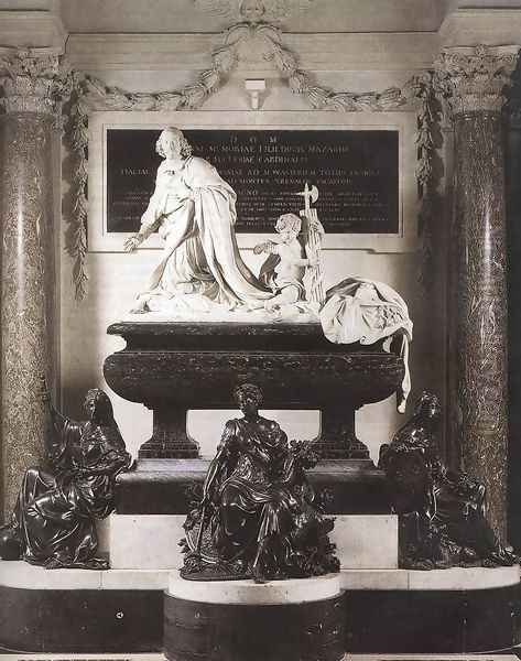 Funeral Monument of Mazarin Oil Painting by Antoine Coysevox