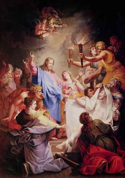 The Resurrection of Lazarus Oil Painting by Jean-Baptiste Corneille