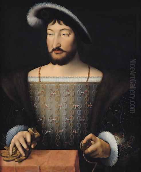 Francois I (1497-1547) Oil Painting by Joos Van Cleve