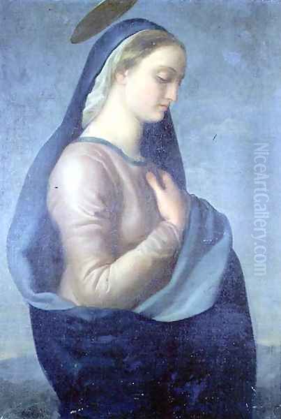 Madonna Oil Painting by Benedetto Cavalucci