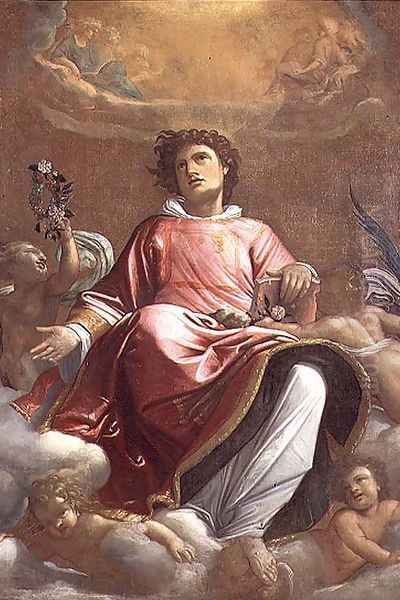 St. Stephen Oil Painting by Giacomo Cavedone