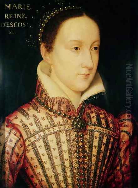 Miniature of Mary Queen of Scots, c.1560 Oil Painting by (follower of) Clouet, Francois