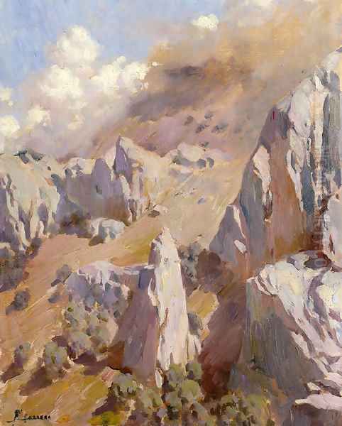 Paisaje Rocoso Oil Painting by Fernando Cabrera Canto