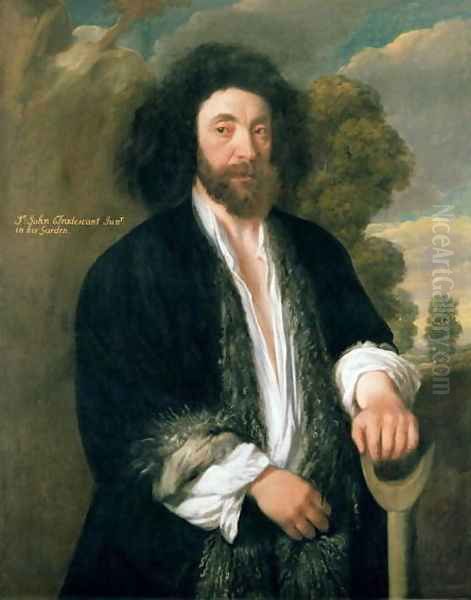 John Tradescant the Younger (1608-62) as a Gardener Oil Painting by Thomas de Critz