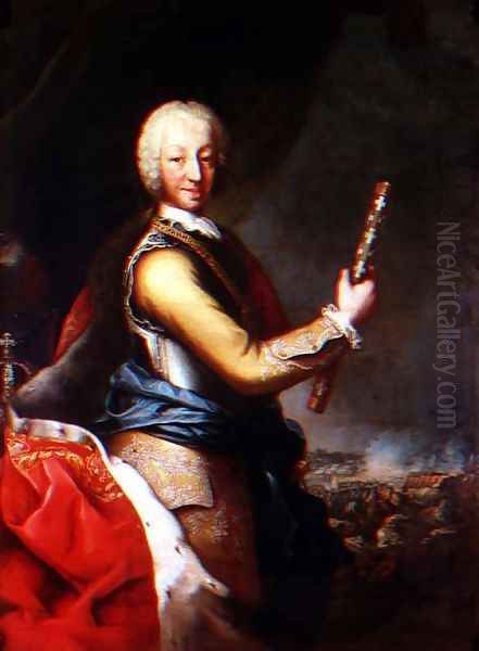 Portrait of Carlo Emanuele III of Savoy, King of Sardinia (1701-73) Oil Painting by Maria Giovanna Battista Clementi