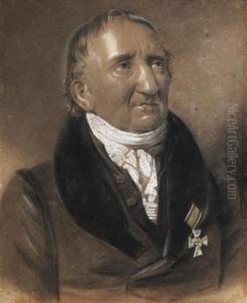 Bildnis Johann Gottfried Schadow Oil Painting by Franz Krutger