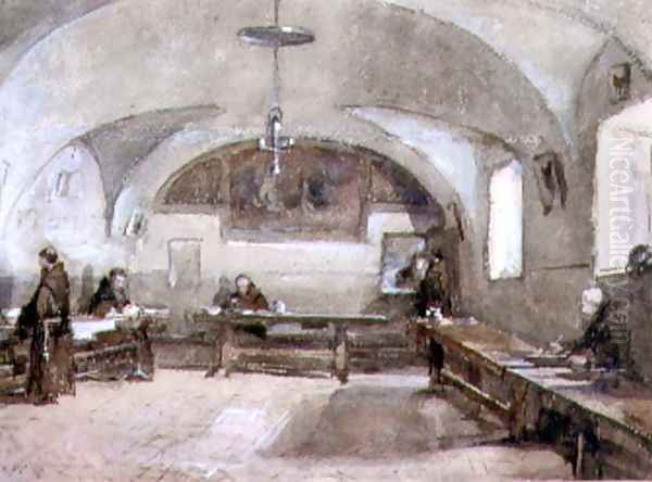 Interior of the Capuchin Convent at Albano Oil Painting by Hugh Carter