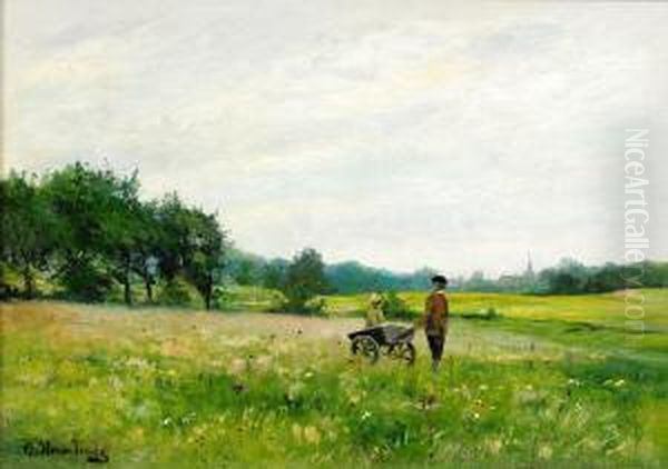 Sommar Oil Painting by Olof Krumlinde