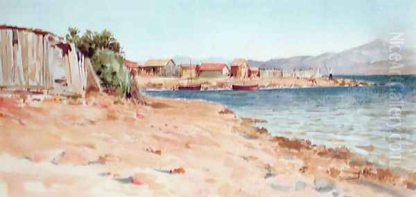 St Tropez, 1898 Oil Painting by P. Comba