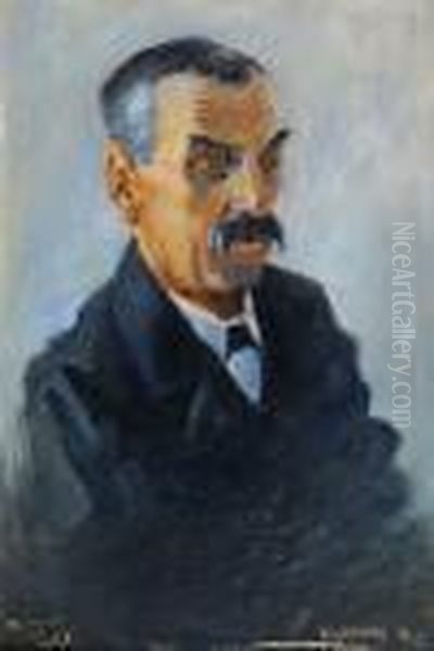 Podobizna Nevlastniho Otcef. Stejskala Oil Painting by Bohumil Kubista