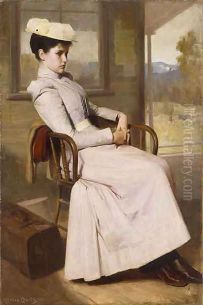 Waiting 1896 Oil Painting by Gordon Coutts