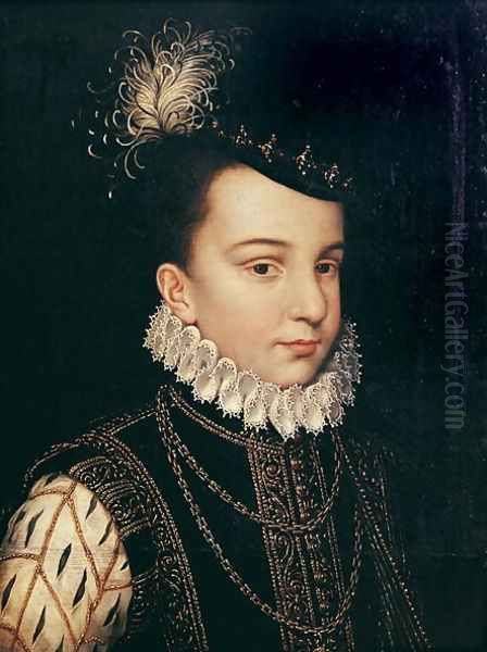 Portrait of Francois Hercule de France (1554-84) Duc d'Alencon Oil Painting by (workshop of) Clouet, Francois