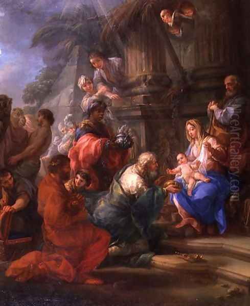 The Adoration of the Magi Oil Painting by Antonio Cavalucci