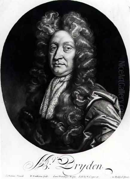 John Dryden (1631-1700) Oil Painting by Johann Closterman