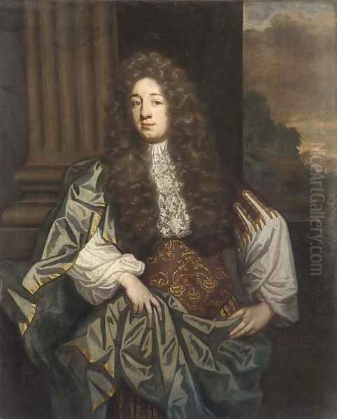 Portrait of William Russell, 1st Duke of Bedford Oil Painting by Johann Closterman