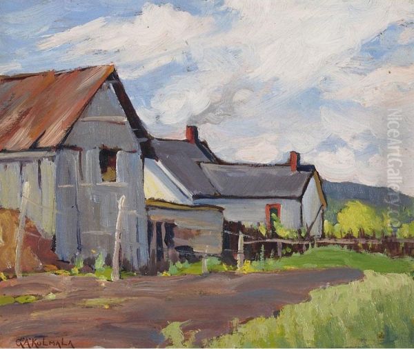 The Holmgreds Farm Oil Painting by George Arthur Kulmala