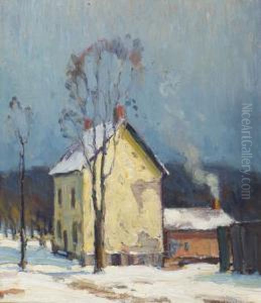 The Old Home. Oil Painting by George Arthur Kulmala