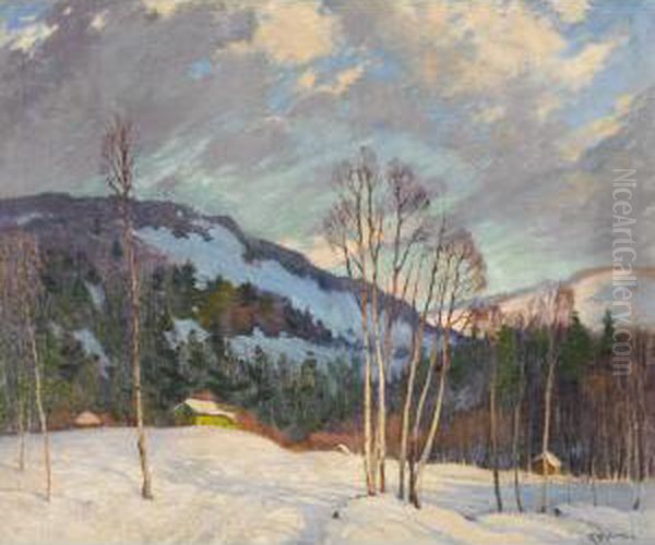 Winter Oil Painting by George Arthur Kulmala