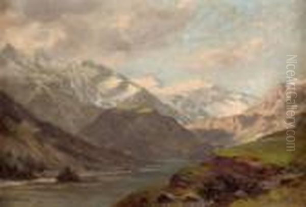 Blick Auf Das Grosglocknermassiv Oil Painting by Franz Kulstrunk