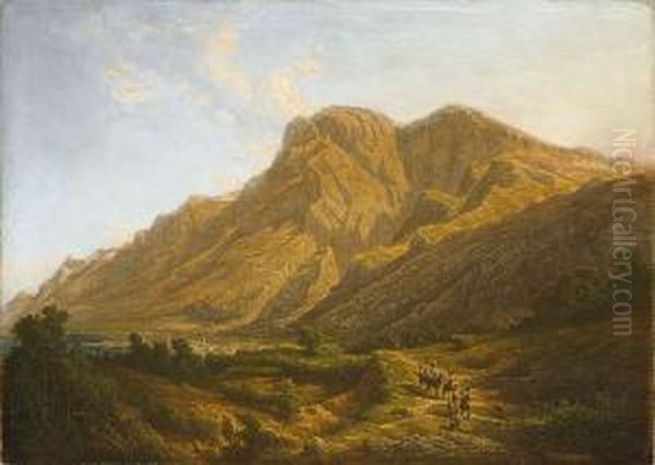 Die Bucht Von Kotor Oil Painting by Karl Robert Kummer