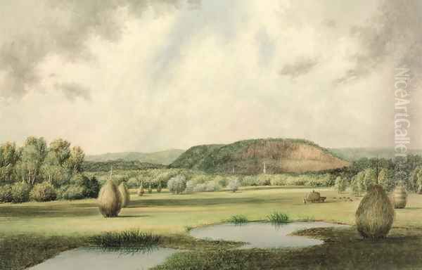 West Rock, New Haven, Connecticut, c.1854-60 Oil Painting by Benjamin H. Coe