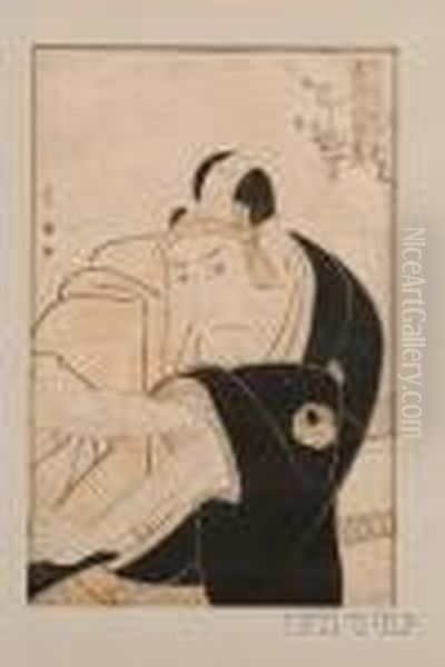 Kabuki Actor In Role Oil Painting by Kunisada