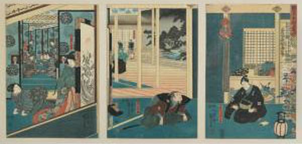 First Act Of Kanadehon Chushingura by Kuniyoshi