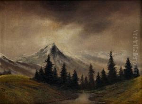 Pri Rieke Poprad Oil Painting by Jeno Kuszka